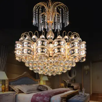 Modern Dining Room Living Room Decoration Lamp Art Gold Crystal Chandelier Pendant Light | Villa Lighting |