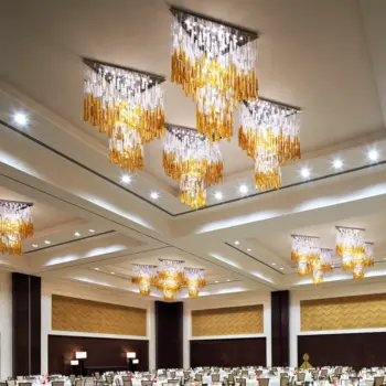 Customized Modern Handmade Blown Art Glass Chandeliers for Hotel Corridors Pendant Lights | Restaurant/Club |