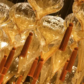 Custom Hotel Decoration Glass Gourd Pendant Light Free Design Luxury Chandelier | Restaurant/Club | 6 1 28