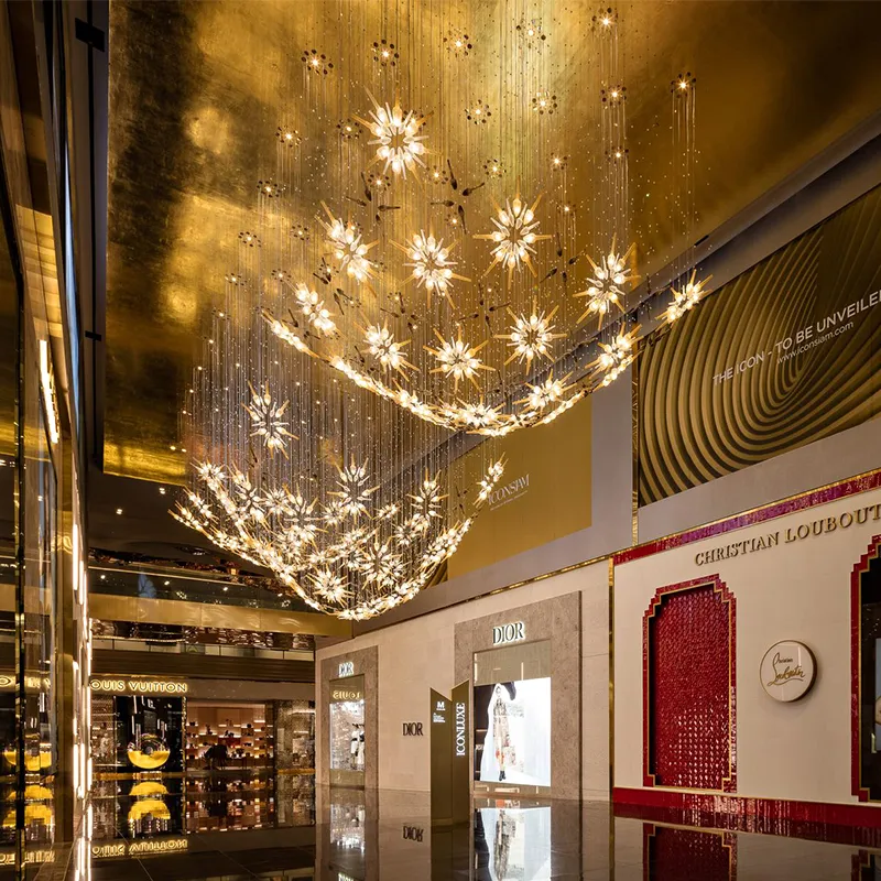 Nordic Modern Style Decoration Luxury Hotel Lobby Custom Large Project Crystal Chandelier Light | public Lighting | 1 Nordic Modern Style Decoration Luxury Hotel Lobby Custom Large Project Crystal Chandelier Light | public Lighting |