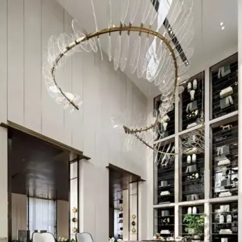 Custom Indoor Decoration Acrylic Fixture Exhibition Hall Ballroom Hotel Villa Living Room Project Modern Led Chandelier | Residences Lighting |