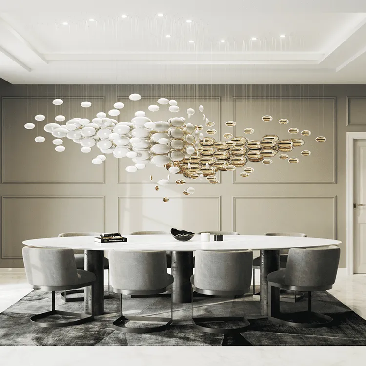 Customizable Design Golden Glass Chandelier Ceiling Lamp Wedding Decor Hotel Project Lighting Supplier | Residences Lighting | 1 Customizable Design Golden Glass Chandelier Ceiling Lamp Wedding Decor Hotel Project Lighting Supplier | Residences Lighting |