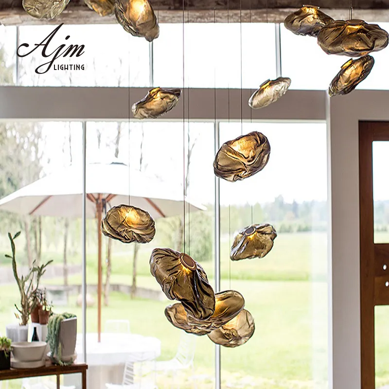 Contemporary Modern Design Hand Blown Glass Cloud LED Pendant Lamp Small Hanging Light Home Decor Room Ceiling Stair Chandelier | Restaurant/Club | 5 Contemporary Modern Design Hand Blown Glass Cloud LED Pendant Lamp Small Hanging Light Home Decor Room Ceiling Stair Chandelier | Restaurant/Club | - Image 5