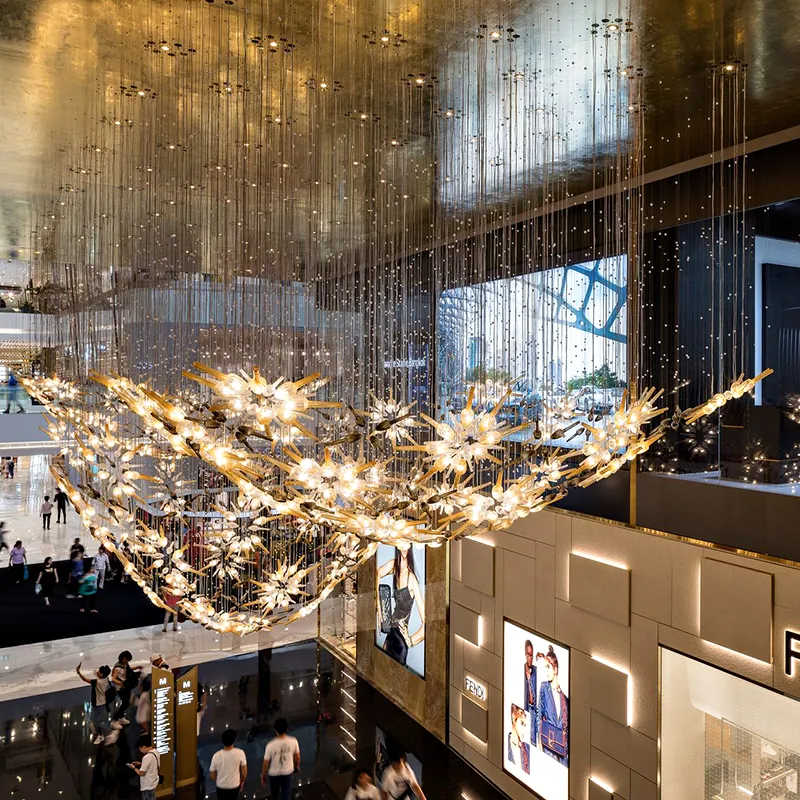 Nordic Modern Style Decoration Luxury Hotel Lobby Custom Large Project Crystal Chandelier Light | public Lighting | 2 Nordic Modern Style Decoration Luxury Hotel Lobby Custom Large Project Crystal Chandelier Light | public Lighting | - Image 2