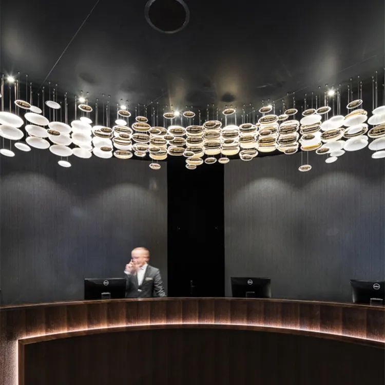 Customized Luxury Glass Chandelier for Hotel Lobby Spiral Staircase Lamp Creative Lighting for Living Room Restaurant Ceiling | Hotel Lighting | 3 Customized Luxury Glass Chandelier for Hotel Lobby Spiral Staircase Lamp Creative Lighting for Living Room Restaurant Ceiling | Hotel Lighting | - Image 3