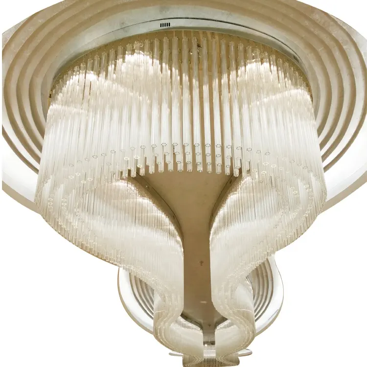 Custom Modern Luxury K9 Crystal Flush Mount Chandelier Large Square Ceiling Light for Banquet Villa Pendant Lights | Hotel Lighting | 3 Custom Modern Luxury K9 Crystal Flush Mount Chandelier Large Square Ceiling Light for Banquet Villa Pendant Lights | Hotel Lighting | - Image 3