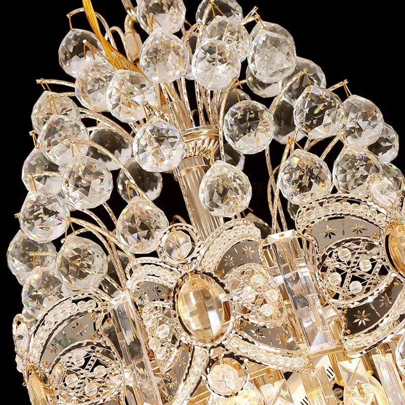 European Crystal Chandelier Duplex Building Living Room Large Chandelier Villa Staircase Lamp Building Long Chandelier | Villa Lighting | 4 European Crystal Chandelier Duplex Building Living Room Large Chandelier Villa Staircase Lamp Building Long Chandelier | Villa Lighting | - Image 4
