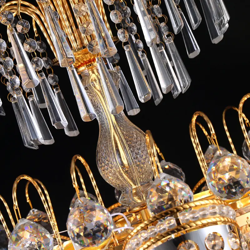 Modern Dining Room Living Room Decoration Lamp Art Gold Crystal Chandelier Pendant Light | Villa Lighting | 4 Modern Dining Room Living Room Decoration Lamp Art Gold Crystal Chandelier Pendant Light | Villa Lighting | - Image 4
