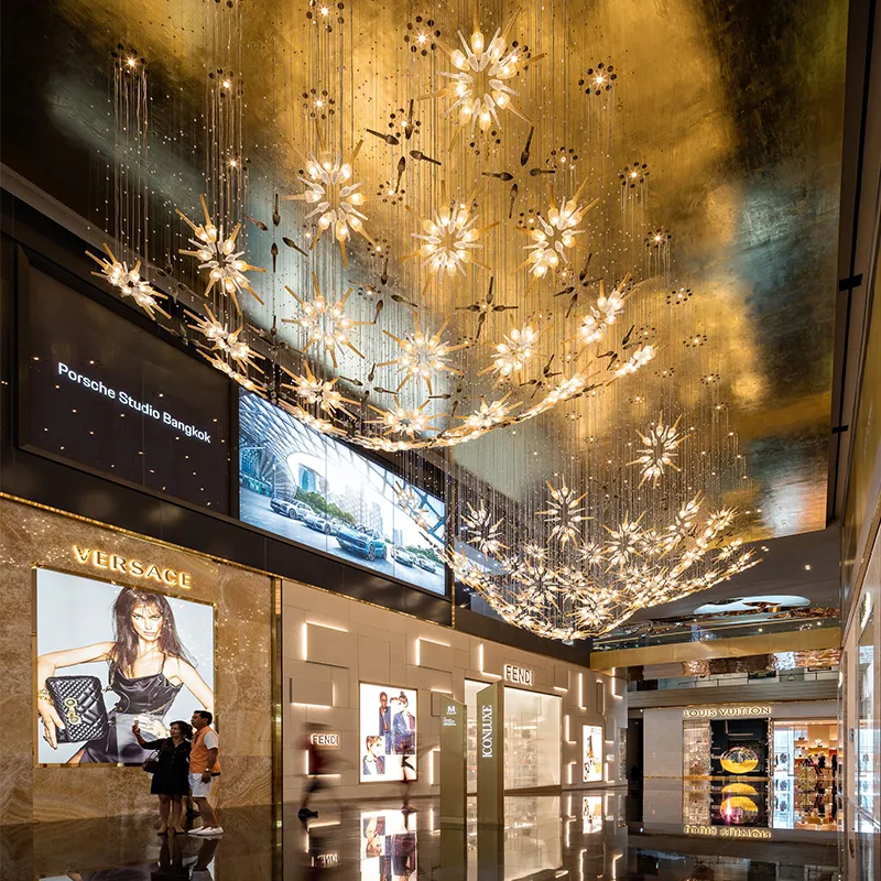 Nordic Modern Style Decoration Luxury Hotel Lobby Custom Large Project Crystal Chandelier Light | public Lighting | 3 Nordic Modern Style Decoration Luxury Hotel Lobby Custom Large Project Crystal Chandelier Light | public Lighting | - Image 3