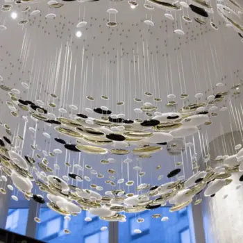 Customizable Design Golden Glass Chandelier Ceiling Lamp Wedding Decor Hotel Project Lighting Supplier | Residences Lighting | 8 3 39