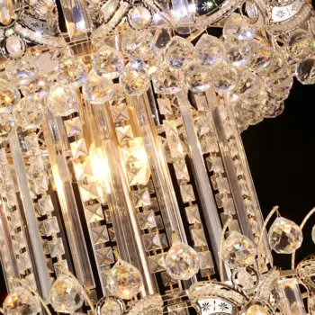 European Crystal Chandelier Duplex Building Living Room Large Chandelier Villa Staircase Lamp Building Long Chandelier | Villa Lighting | 9 4 13