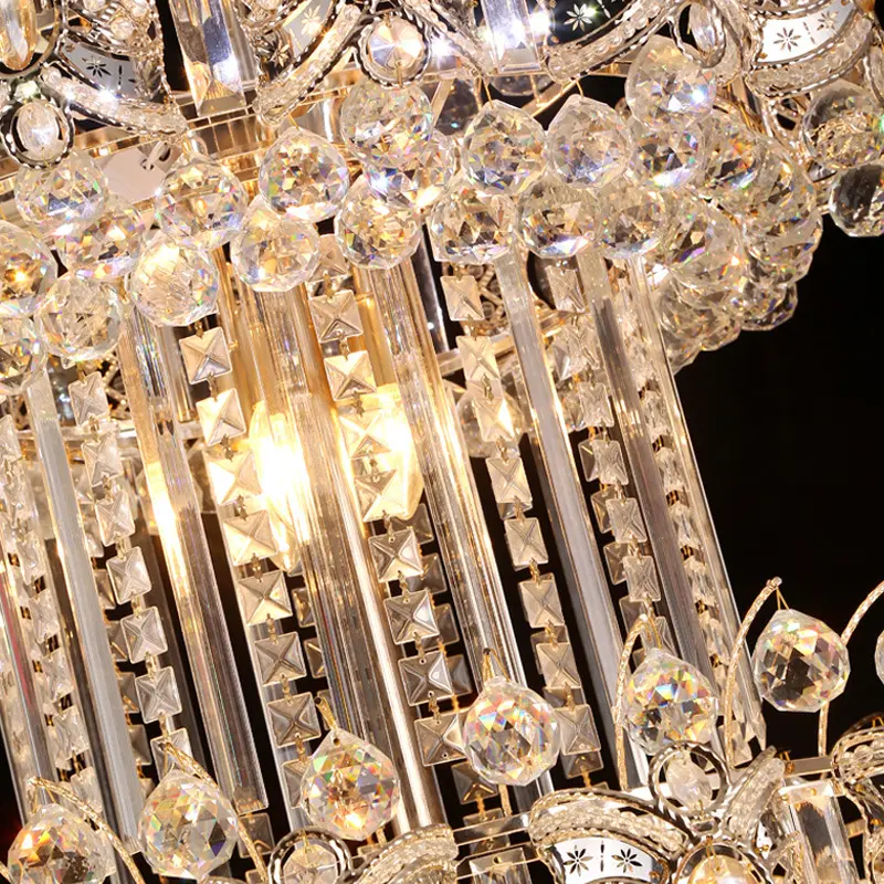 European Crystal Chandelier Duplex Building Living Room Large Chandelier Villa Staircase Lamp Building Long Chandelier | Villa Lighting | 5 European Crystal Chandelier Duplex Building Living Room Large Chandelier Villa Staircase Lamp Building Long Chandelier | Villa Lighting | - Image 5