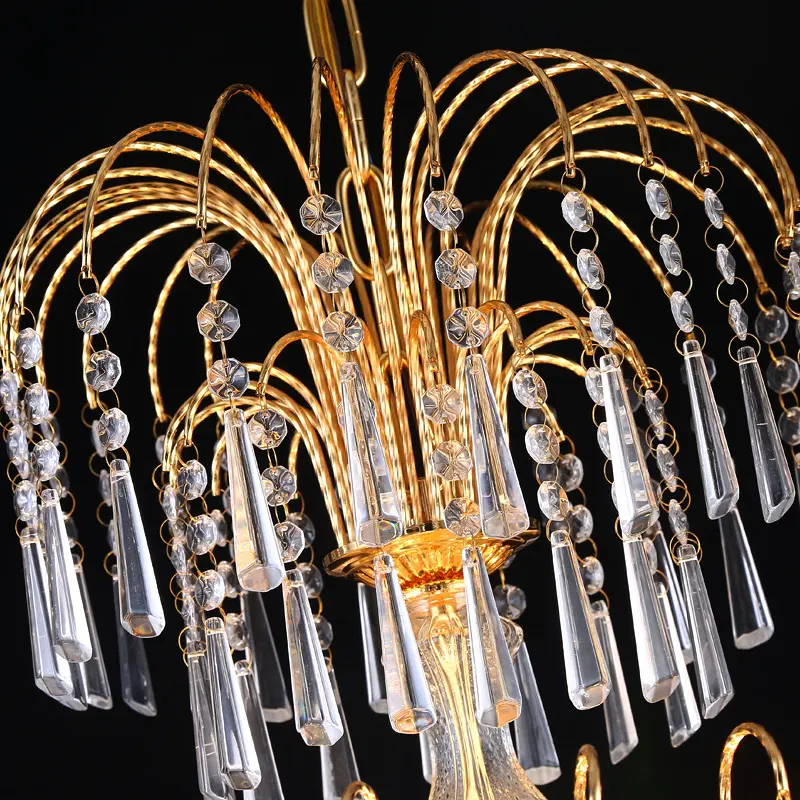 Modern Dining Room Living Room Decoration Lamp Art Gold Crystal Chandelier Pendant Light | Villa Lighting | 5 Modern Dining Room Living Room Decoration Lamp Art Gold Crystal Chandelier Pendant Light | Villa Lighting | - Image 5