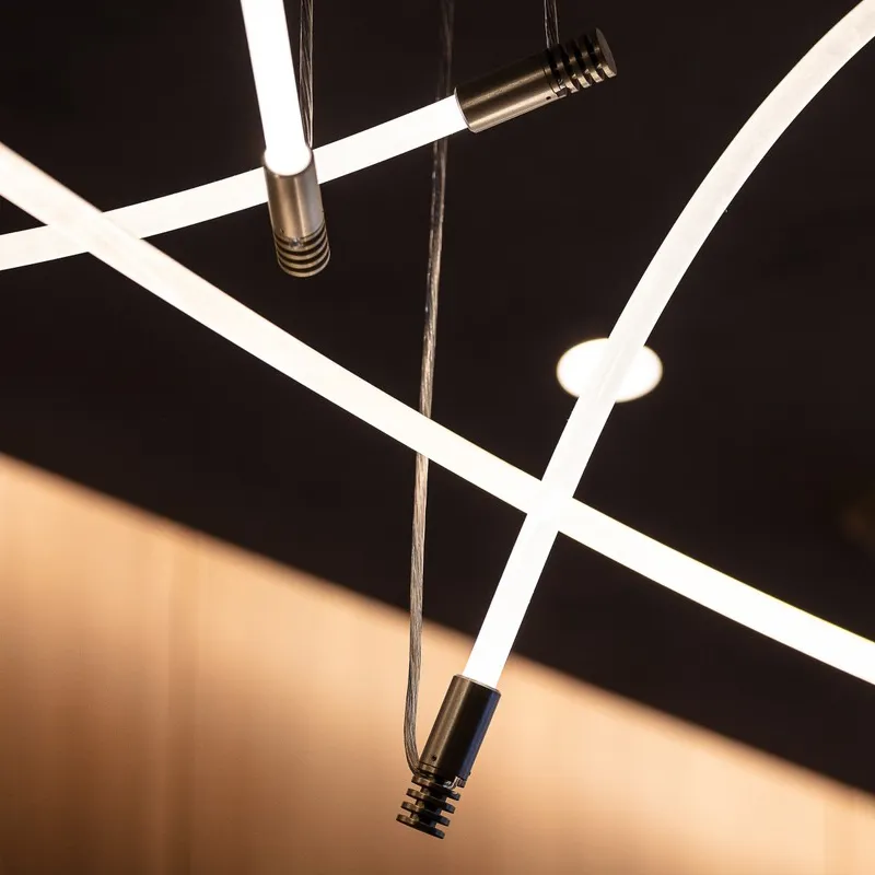 Nordic Style Commercial Custom Chandelier Project Modern Luxury Hotel Lobby Wedding Led Chandelier | Restaurant/Club | 4 Nordic Style Commercial Custom Chandelier Project Modern Luxury Hotel Lobby Wedding Led Chandelier | Restaurant/Club | - Image 4