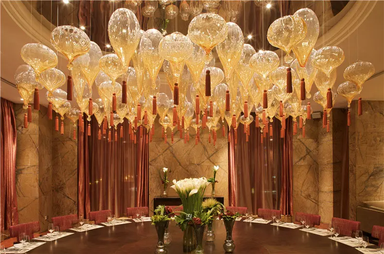 Custom Hotel Decoration Glass Gourd Pendant Light Free Design Luxury Chandelier | Restaurant/Club | 4 Custom Hotel Decoration Glass Gourd Pendant Light Free Design Luxury Chandelier | Restaurant/Club | - Image 4