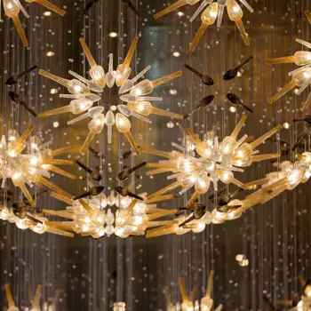 Nordic Modern Style Decoration Luxury Hotel Lobby Custom Large Project Crystal Chandelier Light | public Lighting | 8 4 26