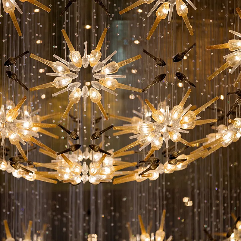 Nordic Modern Style Decoration Luxury Hotel Lobby Custom Large Project Crystal Chandelier Light | public Lighting | 4 Nordic Modern Style Decoration Luxury Hotel Lobby Custom Large Project Crystal Chandelier Light | public Lighting | - Image 4