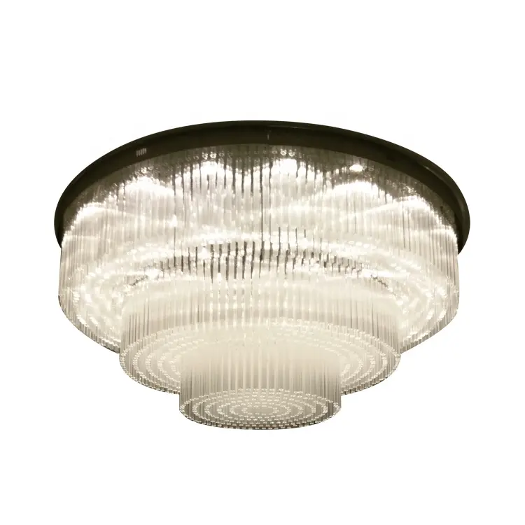 Custom Modern Luxury K9 Crystal Flush Mount Chandelier Large Square Ceiling Light for Banquet Villa Pendant Lights | Hotel Lighting | 5 Custom Modern Luxury K9 Crystal Flush Mount Chandelier Large Square Ceiling Light for Banquet Villa Pendant Lights | Hotel Lighting | - Image 5