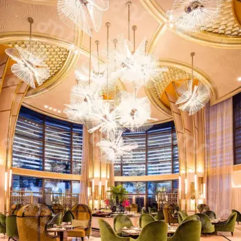New Fashion Luxury Design Hotel Lobby Mall Crystal Decoration Customizable Pendant Light | Restaurant/Club |