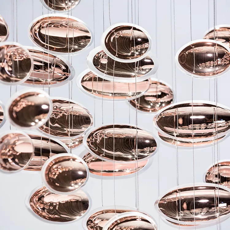 Customizable Design Golden Glass Chandelier Ceiling Lamp Wedding Decor Hotel Project Lighting Supplier | Residences Lighting | 6 Customizable Design Golden Glass Chandelier Ceiling Lamp Wedding Decor Hotel Project Lighting Supplier | Residences Lighting | - Image 6