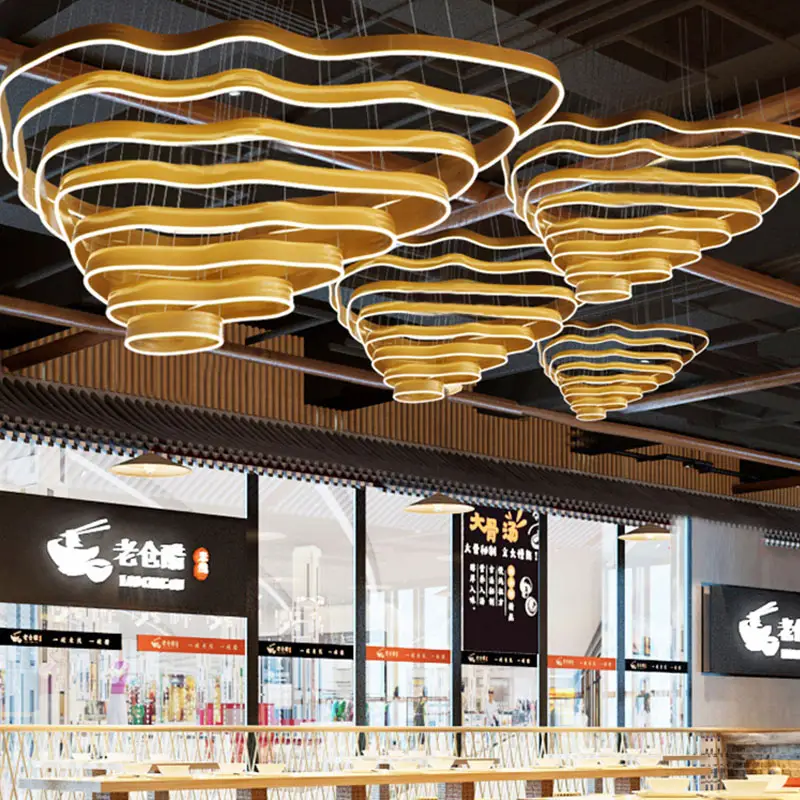 Custom-Made Multi-Layer Mountain Shape Pendant Light Irregular Nordic Home Restaurant Brass Iron Metal | Restaurant/Club | 1 Custom-Made Multi-Layer Mountain Shape Pendant Light Irregular Nordic Home Restaurant Brass Iron Metal | Restaurant/Club |