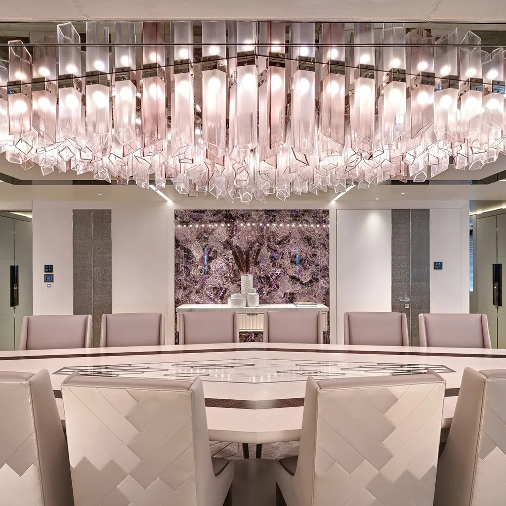 Nordic Creative Modern Glass Chandelier for Hotel Villa Restaurant Dining Room Cafe Wedding Large Chandelier 4 Nordic Creative Modern Glass Chandelier for Hotel Villa Restaurant Dining Room Cafe Wedding Large Chandelier - Image 4