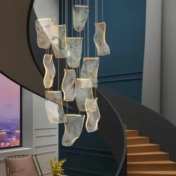 Indoor Decoration Project Large Acrylic Pendant Lights Fixture Hotel Villa Modern Led Chandelier | Villa Lighting | 8 c108a2adbd02ff7a9ffc9d1a761904ce Hffa1d59cffae46cdabcbb906bb652011o