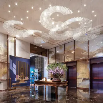 Modern LED Light Fixtures for Hotel Lobby Hall & Villa Remote Control Chandler Ceiling Chandelier Decorative Lighting | Hotel Lighting |